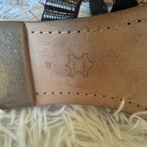 Womens Sam Edelman Tribal Beaded Sandals  Boho Chic 10 - Picture 4 of 6